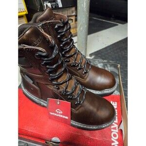 Wolverine Raider Durashock 8” Soft Toe Waterproof Work Boots Mens 10.5